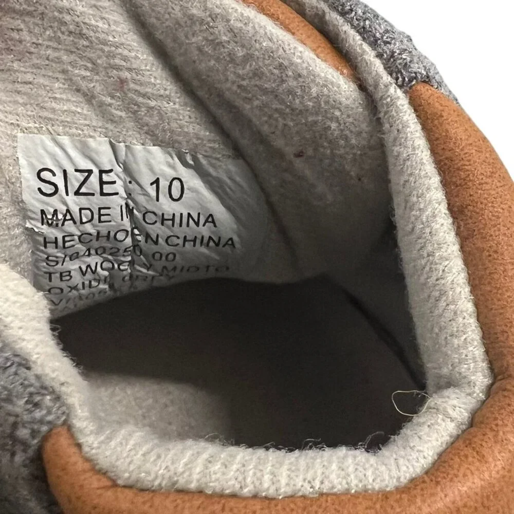 Gap Kids Sz 10 Grey Wool Sneaker Boots - Picture 8 of 10